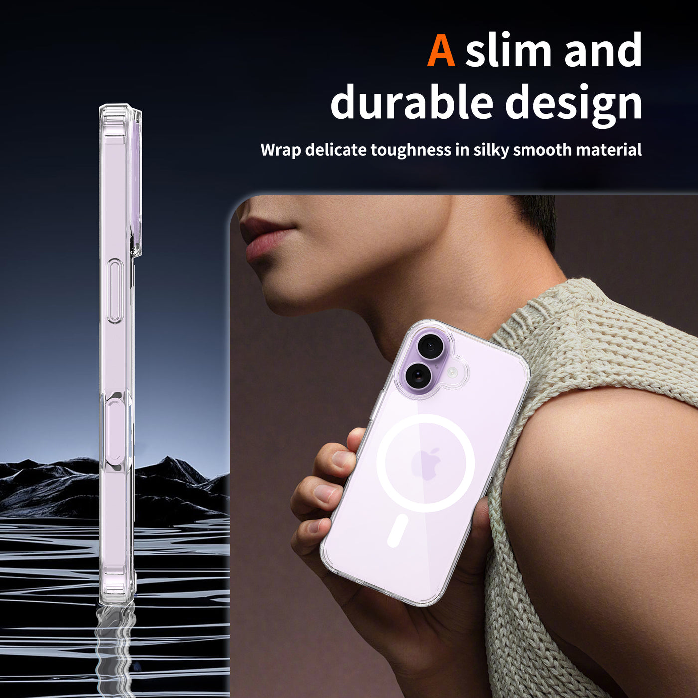 vcase ClearMag Clear MagSafe Case for iPhone 17