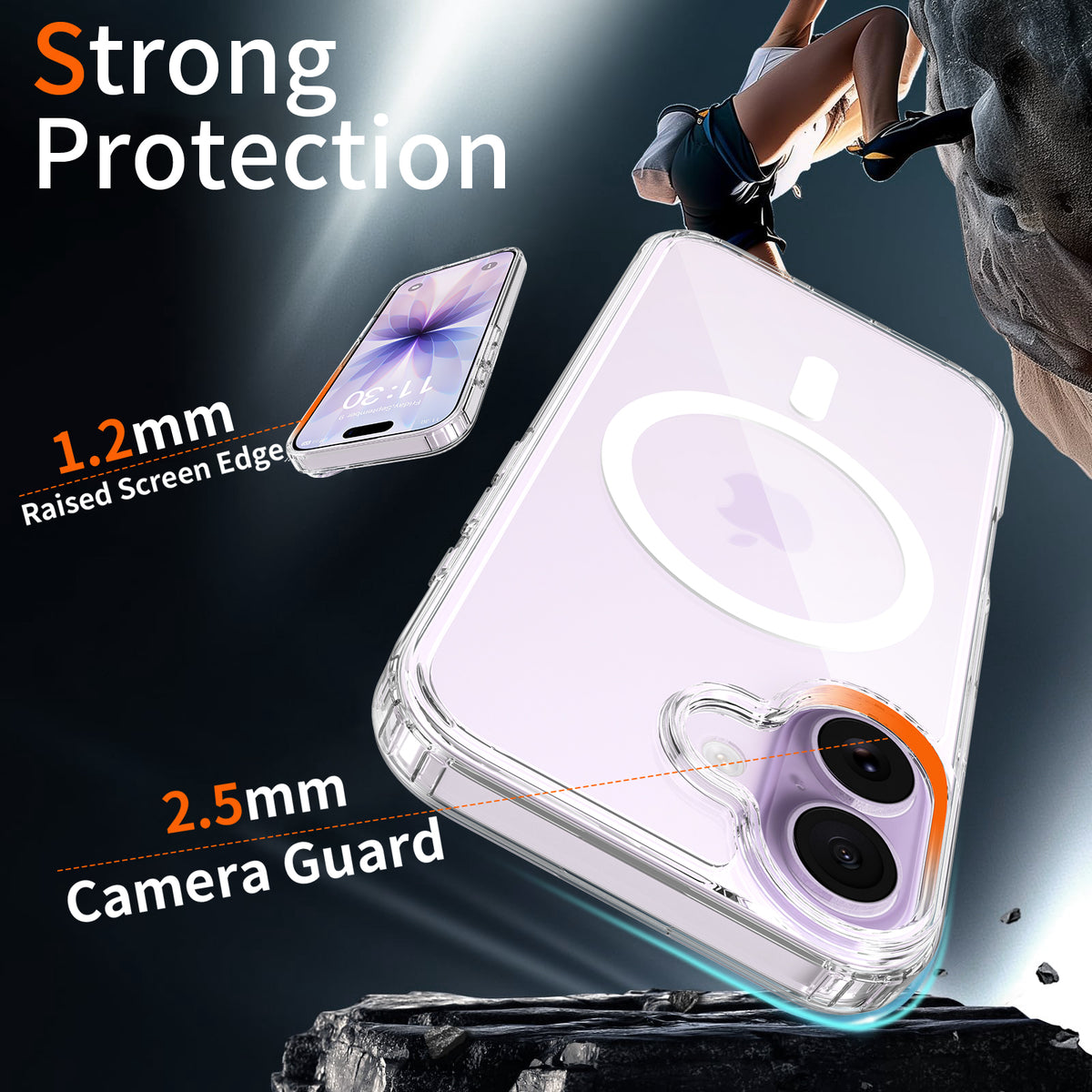 vcase ClearMag Clear MagSafe Case for iPhone 17