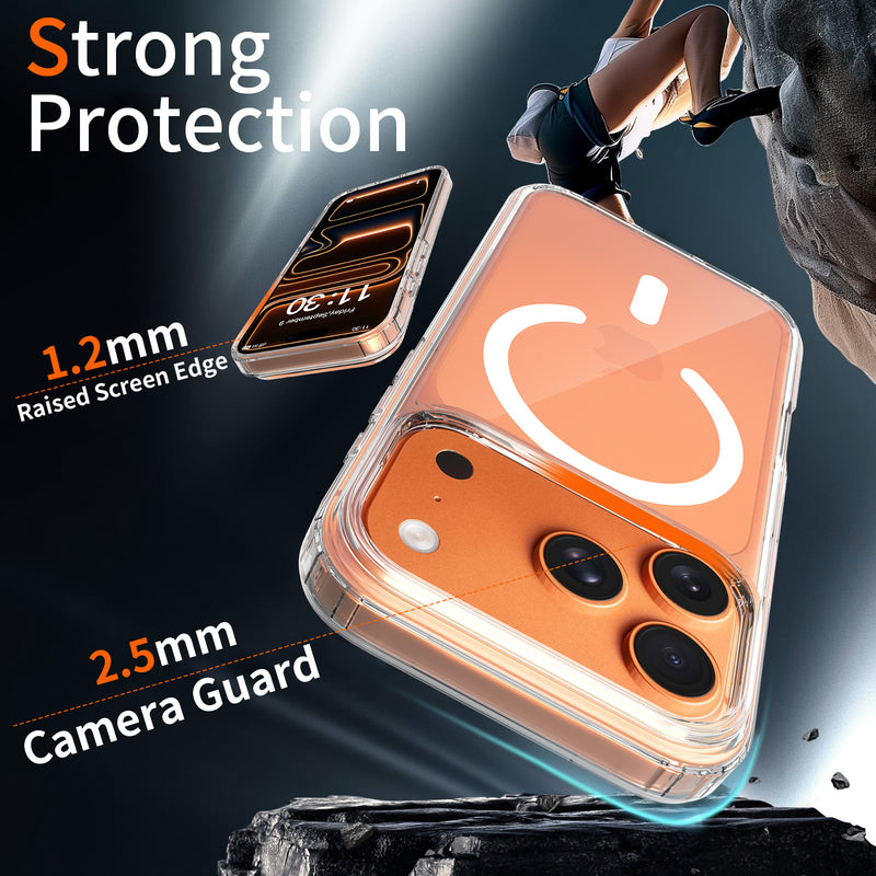 vcase ClearMag Edge Frosted MagSafe Case for iPhone 17 Pro Max
